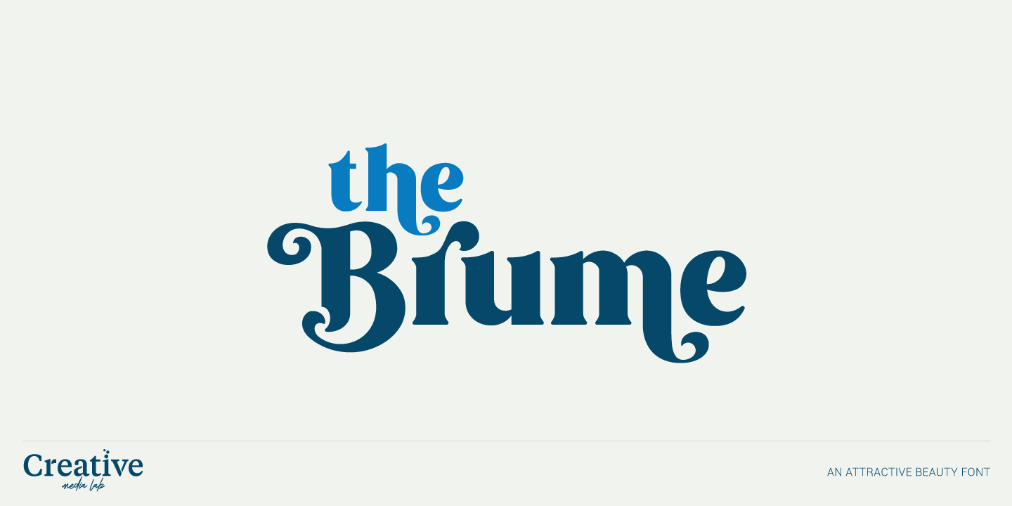 Brume Font preview